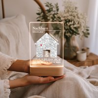 Nachbarn Geschenk Personalisiert Haus Nachtlicht Mit Namen Weihnachten Nikolaus Einzug Freunde Dankeschön Hauseinweihung Nachbarn Geschenk Personalisiert Haus Nachtlicht Mit Namen Weihnachten Nikolaus Einzug Freunde Dankeschön Hauseinweihung von ArtowerLight