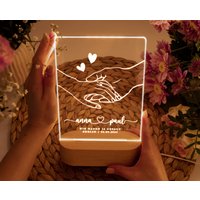 Hochzeitsgeschenk Für Brautpaar Ja Braut Bräutigam Hand in Nachtlicht Geschenk Hochzeit Verlobungsgeschenk Hochzeitstag Mann von ArtowerStudio