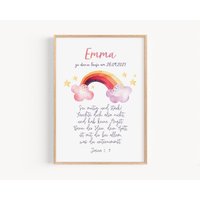 Taufgeschenk Mädchen | Patenbrief Patenkind Taufe Geschenk Taufbrief Taufspruch Taufbild Patenurkunde Patentante Patenonkel Taufposter von ArtowerStudio