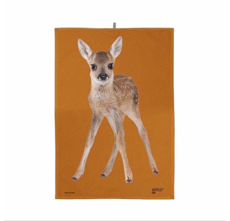 Artpilo Geschirrtuch Rehkitz, Rostbraun, (1-tlg), 44x70cm von Artpilo