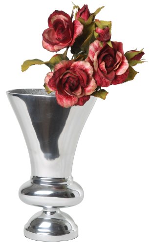 Aluminium Kelchvase L Dekoration Deko Blumenvase Tischvase Artra Silber Dekovase Vase Deko Dekoration von Artra Design GmbH