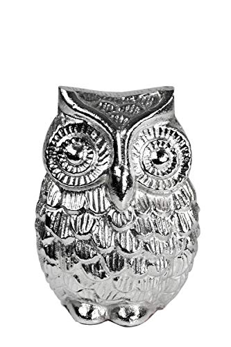 Artra Design GmbH Deko Figur Eule 'Maddy' groß Deko Uhu Tischdeko Geschenk Silber 10x10x13h cm Artra Design GmbH Deko Figur Eule 'Maddy' groß Deko Uhu Tischdeko Geschenk Silber 10x10x13h cm von Artra