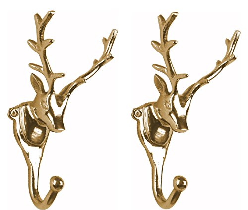 Artra Design GmbH Wandgarderobe Kleiderhaken 2er SET Geweih in GOLD Hirsch Artra Design GmbH Wandgarderobe Kleiderhaken 2er SET Geweih in GOLD Hirsch von Artra Design GmbH