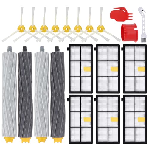 Artraise Ersatzteile für iRobot 960 971 966 981 976 900 980 800 860 866 870 871 880 886 (Multibodenbürsten, Filter, Seitenbürsten, Bürste) von Artraise