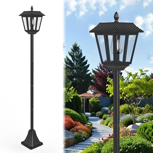 Artrastar LED Solar Laternen Für Draußen Gartenlaterne Außen Stehend Mit Erdspieß Solarlampen Outdoor Wetterfest Wegeleuchten Gartenleuchte 180 cm Weißen（1 Stücke） von Artrastar