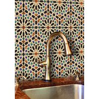 Schälen Und Stick Qarawiyyin Moschee Fliesenaufkleber | Wand, Boden, Küche, Bad & Backsplash Wasserdicht Leicht Zu Entfernen von ArtsInfynyty