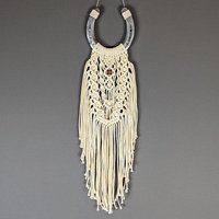 Makramee Hufeisen Wandbehang - Weihnachtsgeschenk Boho Traumfänger Glücksbringer, Wandbehang, Geschenkidee Weihnachten, Taufe, Einzug Makramee Hufeisen Wandbehang - Weihnachtsgeschenk Boho Traumfänger Glücksbringer, Wandbehang, Geschenkidee Weihnachten, Taufe, Einzug von Artsandcraftsevelyn