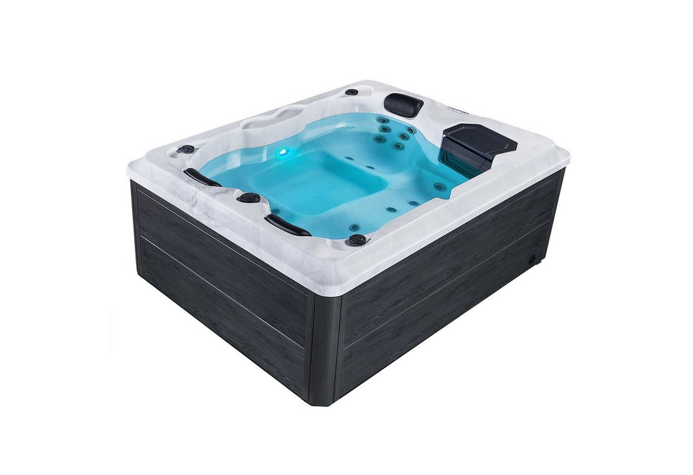 Artsauna Whirlpool Oasis, (Spa mit Massagedüsen, LED-Beleuchtung, inkl. Abdeckung) von Artsauna