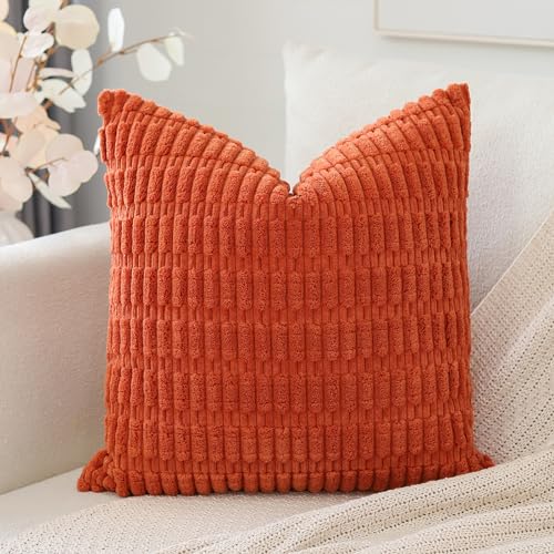 Artscope 1er Set Boho Gestreifte Kissenbezug Einfarbig Zierkissenbezug Dekokissen Sofakissen 40x40 cm Kissenhülle Weiche Couchkissen für Sofa Wohnzimmer Schlafzimmer Dekor, Orange Artscope 1er Set Boho Gestreifte Kissenbezug Einfarbig Zierkissenbezug Dekokissen Sofakissen 40x40 cm Kissenhülle Weiche Couchkissen für Sofa Wohnzimmer Schlafzimmer Dekor, Orange von Artscope