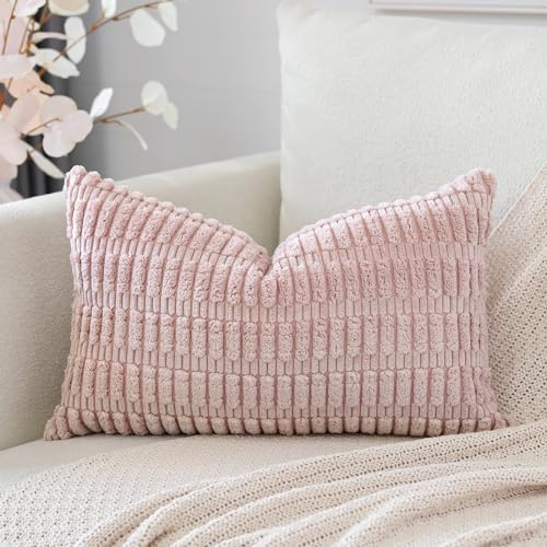 Artscope 1er Set Boho Gestreifte Kissenbezug Einfarbig Zierkissenbezug Dekokissen Sofakissen 40x60 cm Kissenhülle Weiche Couchkissen für Sofa Wohnzimmer Schlafzimmer Dekor, Rosa Artscope 1er Set Boho Gestreifte Kissenbezug Einfarbig Zierkissenbezug Dekokissen Sofakissen 40x60 cm Kissenhülle Weiche Couchkissen für Sofa Wohnzimmer Schlafzimmer Dekor, Rosa von Artscope