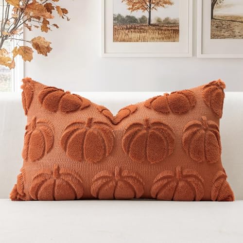 Artscope 1er Set Wolle Kürbis Kissenbezug Weicher Plüsch Kurzer Wollsamt Dekokissenbezüge Herbst Kissenhülle Sofakissen Herbstdeko für Sofa Schlafzimmer Halloween Karamell Orange, 40x60cm Artscope 1er Set Wolle Kürbis Kissenbezug Weicher Plüsch Kurzer Wollsamt Dekokissenbezüge Herbst Kissenhülle Sofakissen Herbstdeko für Sofa Schlafzimmer Halloween Karamell Orange, 40x60cm von Artscope
