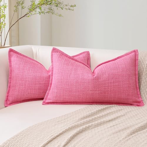 Artscope 2er Set Kissenbezüge Einfarbig Wurfkissenbezug Leinen Kissenbezug 40x60 cm Moderne Kissenhülle Dekokissen Sofakissen für Wohnzimmer Schlafzimmer Zuhause Dekor Rosa Artscope 2er Set Kissenbezüge Einfarbig Wurfkissenbezug Leinen Kissenbezug 40x60 cm Moderne Kissenhülle Dekokissen Sofakissen für Wohnzimmer Schlafzimmer Zuhause Dekor Rosa von Artscope