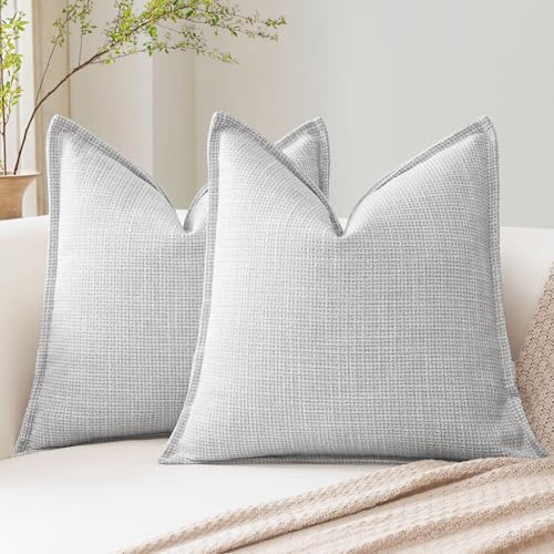 Artscope 2er Set Kissenbezüge Einfarbig Wurfkissenbezug Leinen Kissenbezug 45x45 cm Moderne Kissenhülle Dekokissen Sofakissen für Wohnzimmer Schlafzimmer Zuhause Dekor Hellgrau Artscope 2er Set Kissenbezüge Einfarbig Wurfkissenbezug Leinen Kissenbezug 45x45 cm Moderne Kissenhülle Dekokissen Sofakissen für Wohnzimmer Schlafzimmer Zuhause Dekor Hellgrau von Artscope