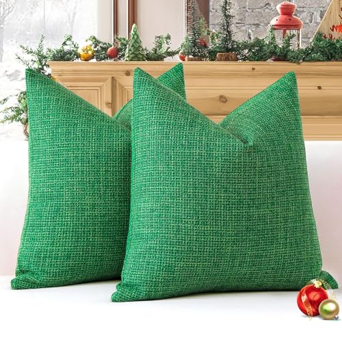 Artscope 2er Set Kissenbezug Einfarbig Wurfkissenbezug Leinen Kissenbezüge 60x60 cm Moderne Dekokissen Kissenhülle Set Kissen Fall für Sofa Schlafzimmer Zuhause Dekor Weihnachtsgrün Artscope 2er Set Kissenbezug Einfarbig Wurfkissenbezug Leinen Kissenbezüge 60x60 cm Moderne Dekokissen Kissenhülle Set Kissen Fall für Sofa Schlafzimmer Zuhause Dekor Weihnachtsgrün von Artscope