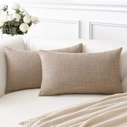 Artscope 2er Set Kissenbezug Einfarbig Wurfkissenbezug Leinen Kissenbezüge Moderne Dekokissen Kissenhülle Set Kissen Fall für Sofa Schlafzimmer Zuhause Dekor 30x50 cm Leichter Kaffee Artscope 2er Set Kissenbezug Einfarbig Wurfkissenbezug Leinen Kissenbezüge Moderne Dekokissen Kissenhülle Set Kissen Fall für Sofa Schlafzimmer Zuhause Dekor 30x50 cm Leichter Kaffee von Artscope