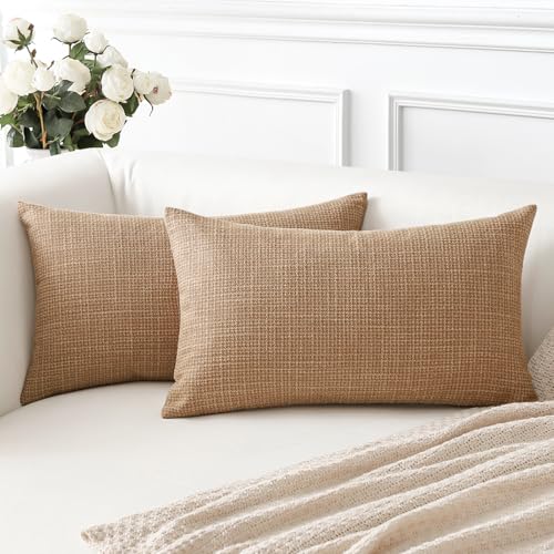 Artscope 2er Set Kissenbezug Einfarbig Wurfkissenbezug Leinen Kissenbezüge Moderne Dekokissen Kissenhülle Set Kissen Fall für Sofa Schlafzimmer Zuhause Dekor 40x60 cm Hellbraun Artscope 2er Set Kissenbezug Einfarbig Wurfkissenbezug Leinen Kissenbezüge Moderne Dekokissen Kissenhülle Set Kissen Fall für Sofa Schlafzimmer Zuhause Dekor 40x60 cm Hellbraun von Artscope