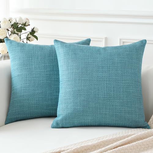 Artscope 2er Set Kissenbezug Einfarbig Wurfkissenbezug Leinen Kissenbezüge Moderne Dekokissen Kissenhülle Set Kissen Fall für Sofa Schlafzimmer Zuhause Dekor 50x50 cm Türkis Artscope 2er Set Kissenbezug Einfarbig Wurfkissenbezug Leinen Kissenbezüge Moderne Dekokissen Kissenhülle Set Kissen Fall für Sofa Schlafzimmer Zuhause Dekor 50x50 cm Türkis von Artscope