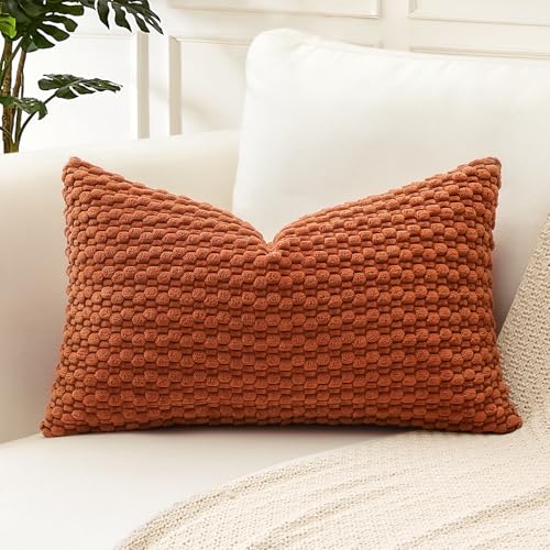 Artscope Kissenbezug Kordsamt Cord Körnig Zierkissenbezug 30x50 cm Geometrische Kissenhüllen Weiche Sofakissen Couchkissen für Sofa Schlafzimmer Wohnzimmer Zuhause Dekorative 1er Set, Dunkelorange Artscope Kissenbezug Kordsamt Cord Körnig Zierkissenbezug 30x50 cm Geometrische Kissenhüllen Weiche Sofakissen Couchkissen für Sofa Schlafzimmer Wohnzimmer Zuhause Dekorative 1er Set, Dunkelorange von Artscope