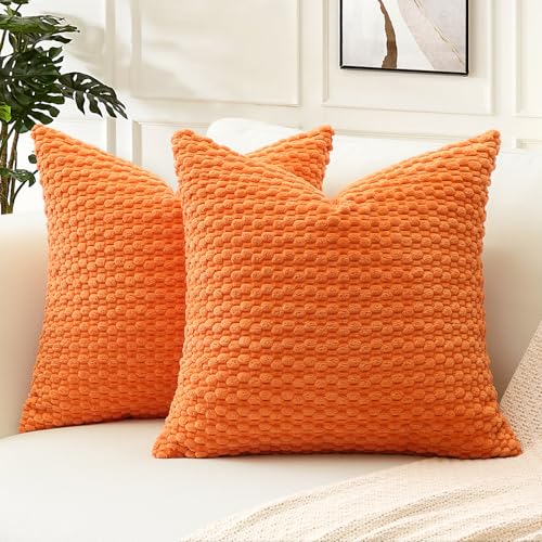 Artscope Kissenbezug Kordsamt Cord Körnig Zierkissenbezug 40x40 cm Geometrische Kissenhüllen Weiche Sofakissen Couchkissen für Sofa Schlafzimmer Wohnzimmer Büro Zuhause Dekorative 2er Set, Orange Artscope Kissenbezug Kordsamt Cord Körnig Zierkissenbezug 40x40 cm Geometrische Kissenhüllen Weiche Sofakissen Couchkissen für Sofa Schlafzimmer Wohnzimmer Büro Zuhause Dekorative 2er Set, Orange von Artscope