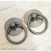 2, 83 "Zoll Vintage Retro Western Massivem Messing Große Runde Knäufe Schrank Schubladen Möbelknopf X075 von ArtsofBrass