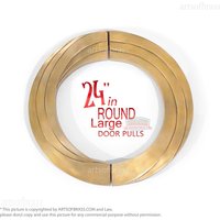 24, 00 "Zoll Großer Vintage Messing Retro Swirl Runder Eintrag Haustürgriff Zieht von ArtsofBrass