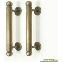 25 cm Set 2 Stück Vintage Big Western Retro Türgriff Hardware Schrank Aus Massivem Messing Ac037 25 cm Set 2 Stück Vintage Big Western Retro Türgriff Hardware Schrank Aus Massivem Messing Ac037 von ArtsofBrass