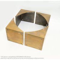 4, 05 "Zoll 4 Stück Großer Vintage Western Tischschrank Schrankkantenschutz Massiv Messing Eckenschutz 4, 05 "Zoll 4 Stück Großer Vintage Western Tischschrank Schrankkantenschutz Massiv Messing Eckenschutz von ArtsofBrass
