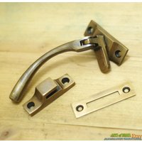 4, 29 "Vintage Massiv Messing Tür Tor Latch Catch Lock Griff Sicher Innen Und Außen Stil Schloss Inklusive W069 von ArtsofBrass
