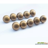 Lot Von 10 Stück Vintage Retro Messing Perle Runde Nagel/Spike Thumbtack Hob Decor Aa005 von ArtsofBrass