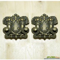 Paar 2 Stück Antiker Garten Eden Massivmessing Schrank Griff Knob Schublade Ziehen Paar 2 Stück Antiker Garten Eden Massivmessing Schrank Griff Knob Schublade Ziehen von ArtsofBrass