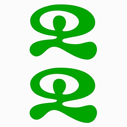 Artstickers 2 Stück Aufkleber INDALO Symbol Almerie für Auto oder Motorrad (grün) von Artstickers