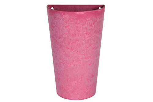 Artstone Pflanzgefäß Wandtopf Claire, frostbeständig und leichtgewichtig, Pink, 30x18x49cm von Artstone