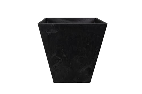 Artstone - Blumentopf Ella - 35x34 - Schwarz - Blumentopf für innen und außen - mit Drainagesystem von Artstone