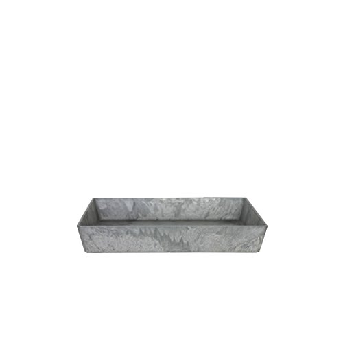 Artstone Untersetzer Ella eckig, grau Ø 23 x H 4 cm von Artstone