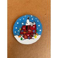 Handbemalte Holzscheibenornamente Oder Magnete von ArtsyCreationsInc