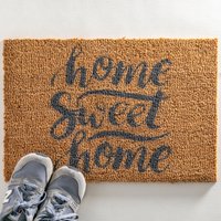Graue Home Sweet Fußmatte - Innen- Und Außenmatte Housewarming Geschenk Willkommen Spruch Matte Süße Kokos von Artsydoormats