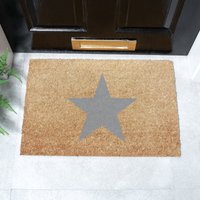 Graue Stern Kokos Fußmatte Moderne Innen-/Außenmatte | 60 X 40 cm von Artsydoormats