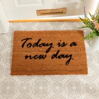 Heute Ist Ein Neuer Tag Fußmatte - 60x40cm Motivation von Artsydoormats