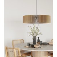 Hölzerne Pendelleuchte, Einzigartige Deckenleuchte Für Modernes Zuhause, Handgemachte Holzlampe Mit Kronleuchter-Beleuchtung Und Hängendem von Artvoom