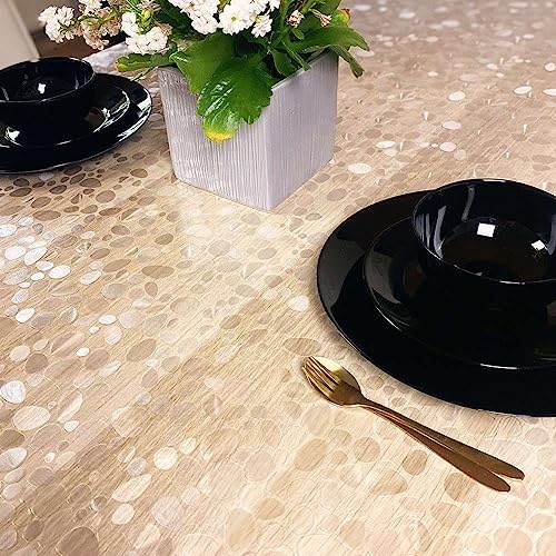 Artwelt Tischdecke Transparent Faltenfreie Dekorative Wachstuchtischdecke Wachstischdecke Tischtuch Abwaschbar Wasserdicht Fettdicht Wunschmaß Tischwäsche für Küche und Garten (110X140cm, Pebbles 8A) Artwelt Tischdecke Transparent Faltenfreie Dekorative Wachstuchtischdecke Wachstischdecke Tischtuch Abwaschbar Wasserdicht Fettdicht Wunschmaß Tischwäsche für Küche und Garten (110X140cm, Pebbles 8A) von Artwelt