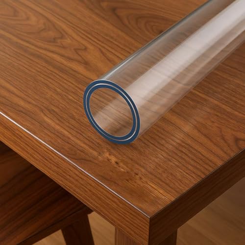 Artwelt Tischdecke Transparent Tischfolie 2.0mm Glasklar Folie Outdoor Tischschutz Wasserdicht Abwaschbar Polyvinylchloride Folie Wunschmaß Fettdicht Tischschutzfolie (220cm X 100cm) von Artwelt