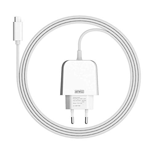 Artwizz PowerPlug USB-C 15W Ladegerät für Smartphones und Tablets mit 2m Kabel | weiss von Artwizz