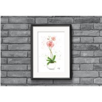 Rosa Orchidee Raum Dekor, Lesezeichen, Kleine Blume Für Schreibtisch, Geschenk Pflanzenliebhaber, Florales Büchertagram Prop, Wand Dekor von ArtworkbyMg