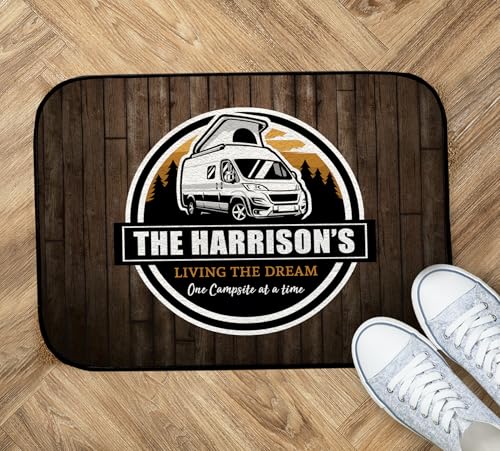 Artylicious PT100 Fußmatte für Wohnmobile, personalisierbar, 44 x 32 cm, Wohnmobil-Zubehör von Artylicious