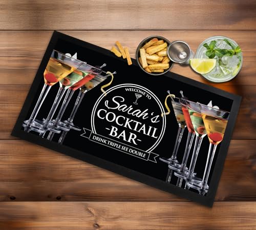 Barläufer für Cocktails, personalisierbar, Cocktailgläser, Kneipenmatte Barläufer für Cocktails, personalisierbar, Cocktailgläser, Kneipenmatte von Artylicious