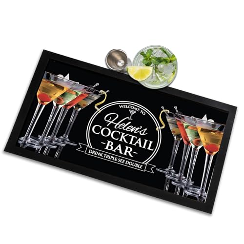 Cocktail-Barläufer, personalisierbar, Cocktail-Bar-Matte, Läufer mit Bierdeckel – Cocktail-Zubehör von Artylicious