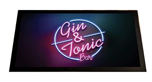 Gin & Tonic Barläufer – Gin Tonic Glas Barmatte Läufer Home Bar Geschenk Cocktails Bar Matte von Artylicious