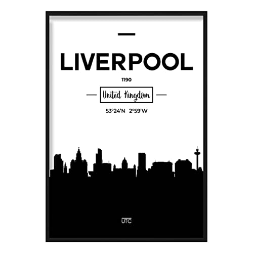 Artze Wall Art Liverpool City Skyline Stadtbild Poster, A3 Größe Artze Wall Art Liverpool City Skyline Stadtbild Poster, A3 Größe von Artze Wall Art