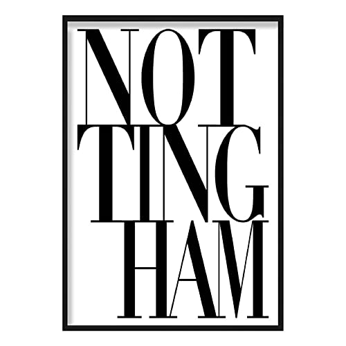 Artze Wall Art Nottingham Poster, A3 von Artze Wall Art
