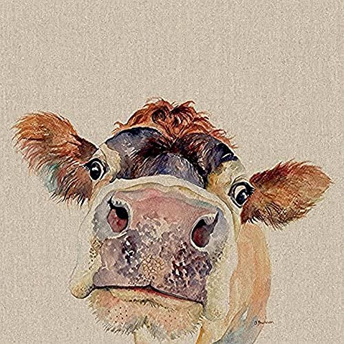 Jane Bannon Pammy 40 x 40cm Canvas Print Leinwanddruck, Mehrfarbig, 40 x 40 cm von Artze Wall Art